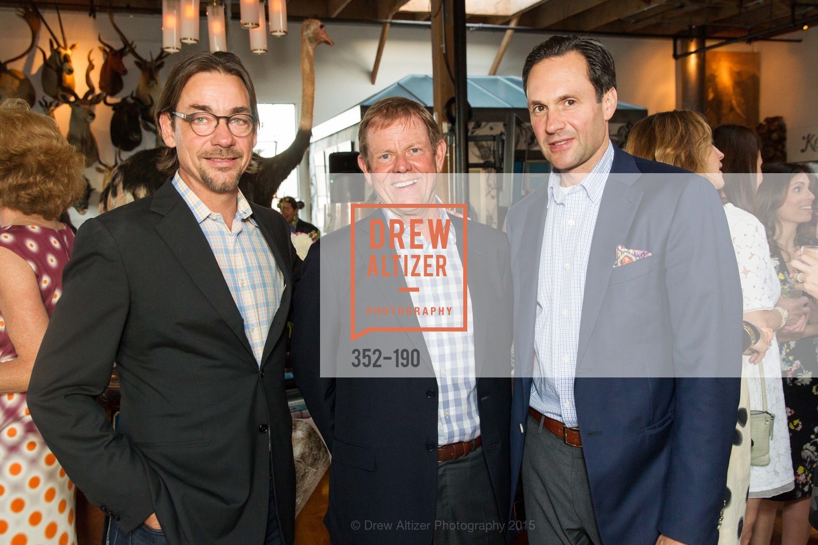 Paul Wattis, Jim Magill, Michael Harrington, Gucci & Vogue Dinner, The Magic Factory. 310 7th St, June 28th, 2015, Photo #352-190 Paul Wattis, Jim Magill, Michael Harrington, Photo #352-190