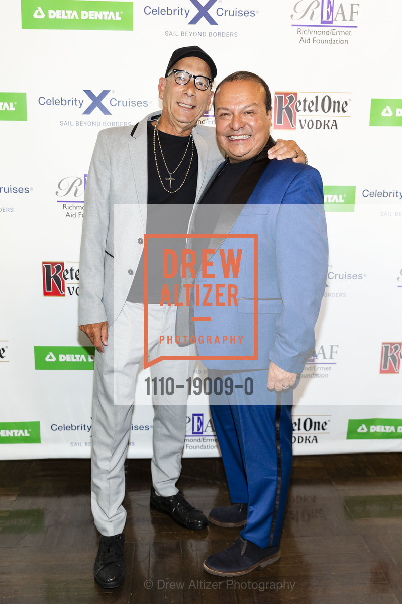 Neil Figurelli, Jamie Trill, Help Is On The Way Silver Anniversary Gala 2019, Herbst Theater, Green Room. 401 Van Ness Ave, Photo #1110-19009-0 Neil Figurelli, Jamie Trill, Photo #1110-19009-0