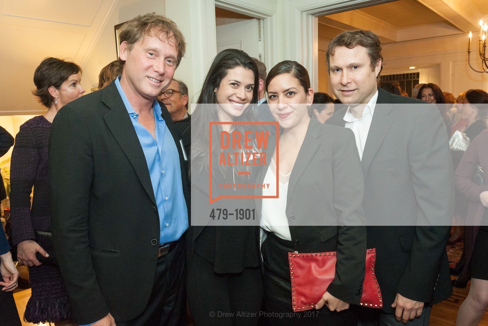 Matthew Stepka, Lauren McLaughlin, Jennifer Lujan, Bill McGarr, Red Cross Consular Reception, The British Consul General's Residence, January 25th, 2017, Photo #479-1901 Matthew Stepka, Lauren McLaughlin, Jennifer Lujan, Bill McGarr, Photo #479-1901