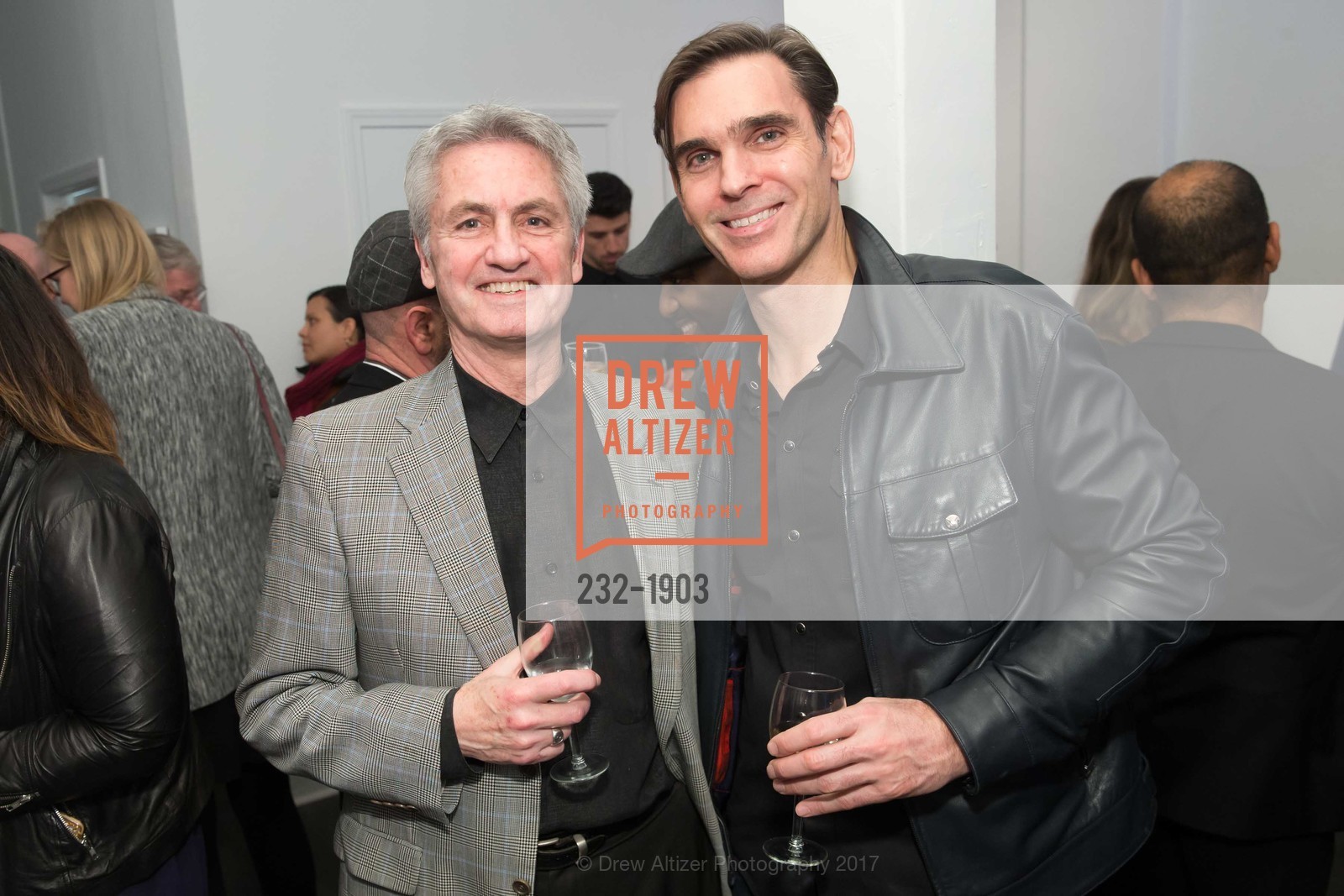 Bob Barnes, Jon Layman, Grand Opening of IS: Fine Art and Design with the Swann Group, IS Gallery. 3848 24th Street, January 27th, 2017, Photo #232-1903 Bob Barnes, Jon Layman, Photo #232-1903