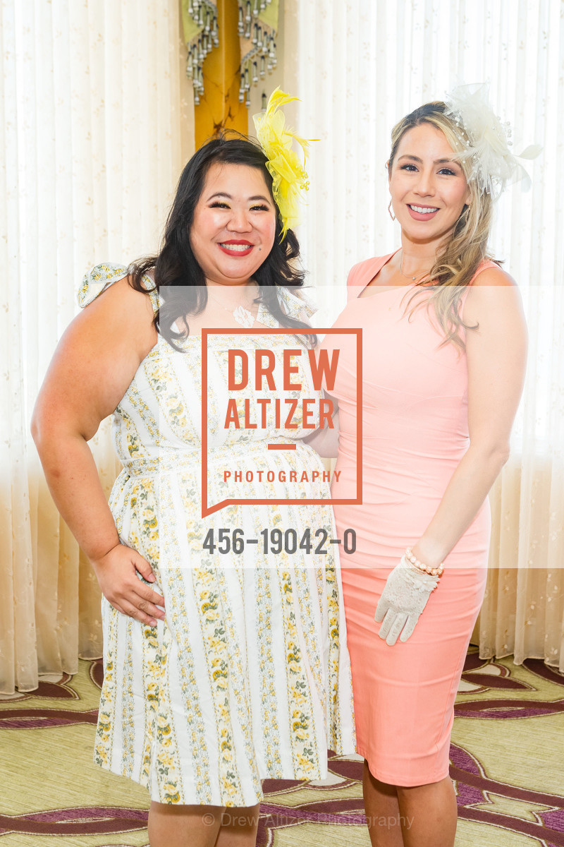 Leanna Louie, Erica Dement, Spinsters of SF New Member Tea 2019, Fairmont Hotel, Photo #456-19042-0 Leanna Louie, Erica Dement, Photo #456-19042-0