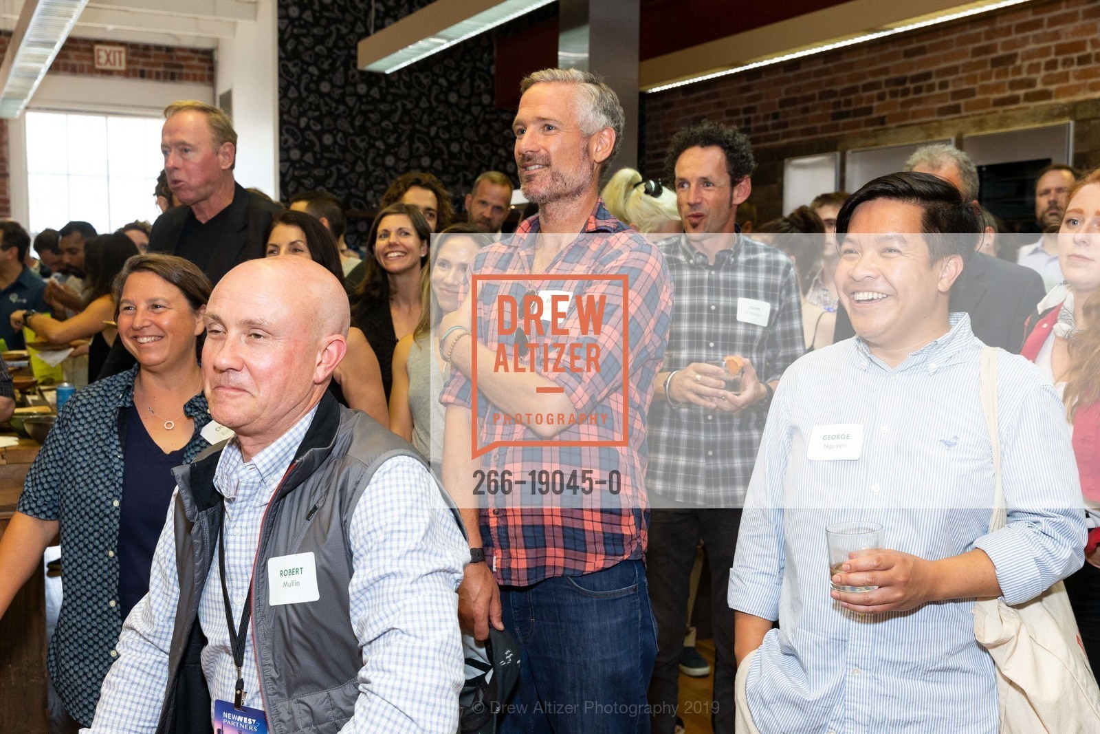 Robert Mullin, Reed Woodson, George Nguyen, Big Rock Infused Bar of the Future Party, Big Rock Office. 34 Page Street, August 22nd, 2019, Photo #266-19045-0 Robert Mullin, Reed Woodson, George Nguyen, Photo #266-19045-0