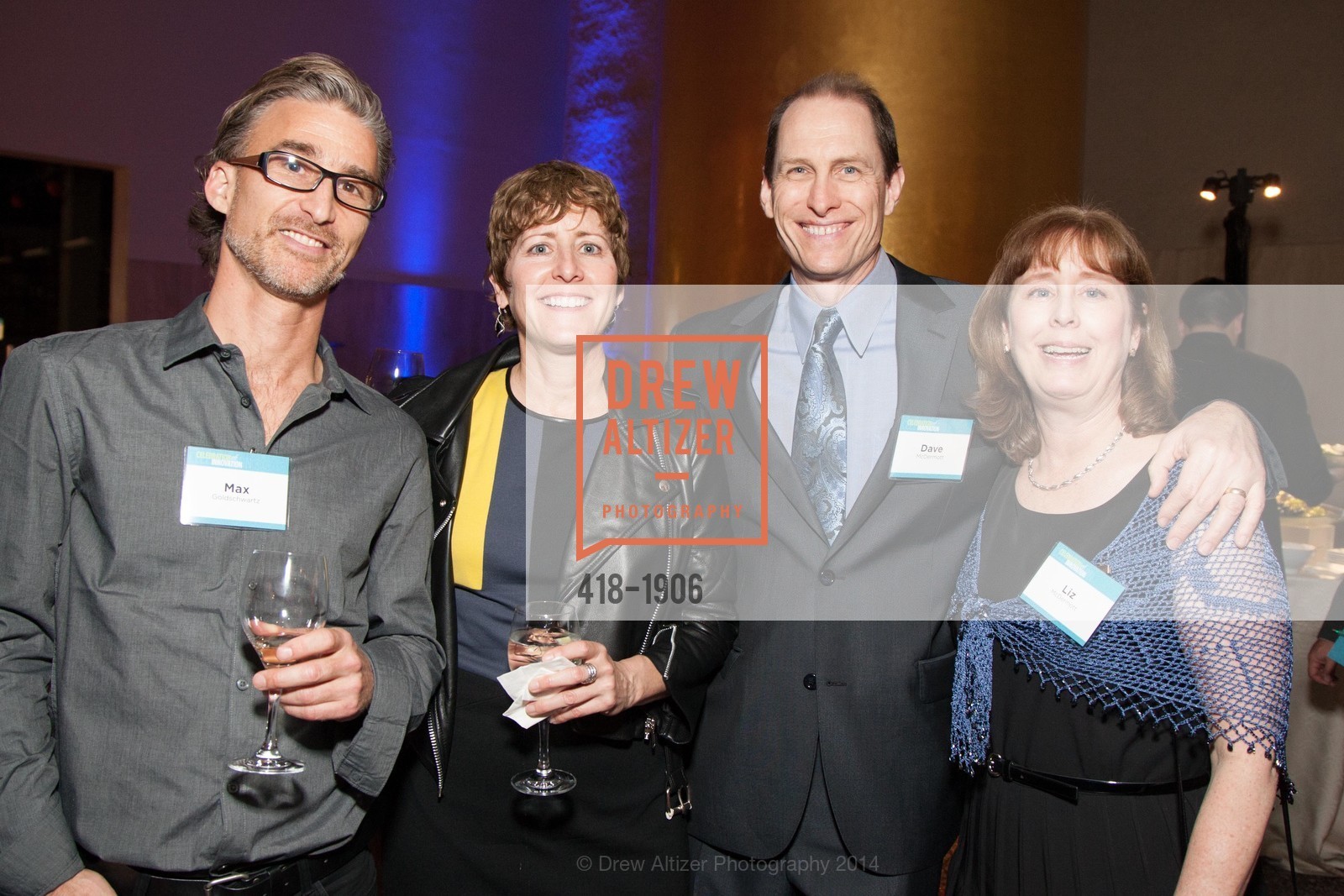 Max Goldschwartz, Ferolyn Powell, Dave McDermott, Liz McDermott, Celebration of Innovation, Tech Museum of Innovation. San Jose, CA, February 27th, 2014, Photo #418-1906 Max Goldschwartz, Ferolyn Powell, Dave McDermott, Liz McDermott, Photo #418-1906