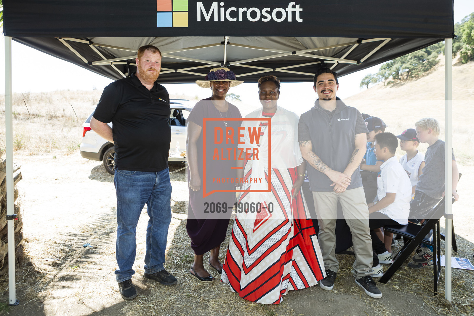 Jordan Bligh, Arthene Cossey Van Duyne, Priscilla Johnson, Trevor Beffa, 2019 Oyster Cup Charity Polo Tournament, Cerro Pampa Polo Club. 1295 San Antonio Road, August 24th, 2019, Photo #2069-19060-0 Jordan Bligh, Arthene Cossey Van Duyne, Priscilla Johnson, Trevor Beffa, Photo #2069-19060-0