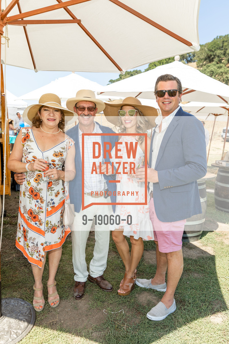Ana Prado, Jose Prado, Janet Prado, Ryan Esposto, 2019 Oyster Cup Charity Polo Tournament, Cerro Pampa Polo Club. 1295 San Antonio Road, August 24th, 2019, Photo #9-19060-0 Ana Prado, Jose Prado, Janet Prado, Ryan Esposto, Photo #9-19060-0