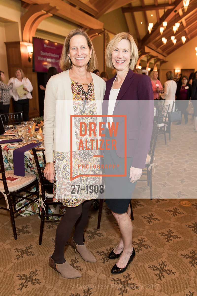 Donna Garton, Mary Adamis, Women's Health Lunch 2017, Sharon Heights Country Club, (main dining room). 900 Sand Hill Road Menlo Park, California 94025, January 31st, 2017, Photo #27-1908 Donna Garton, Mary Adamis, Photo #27-1908