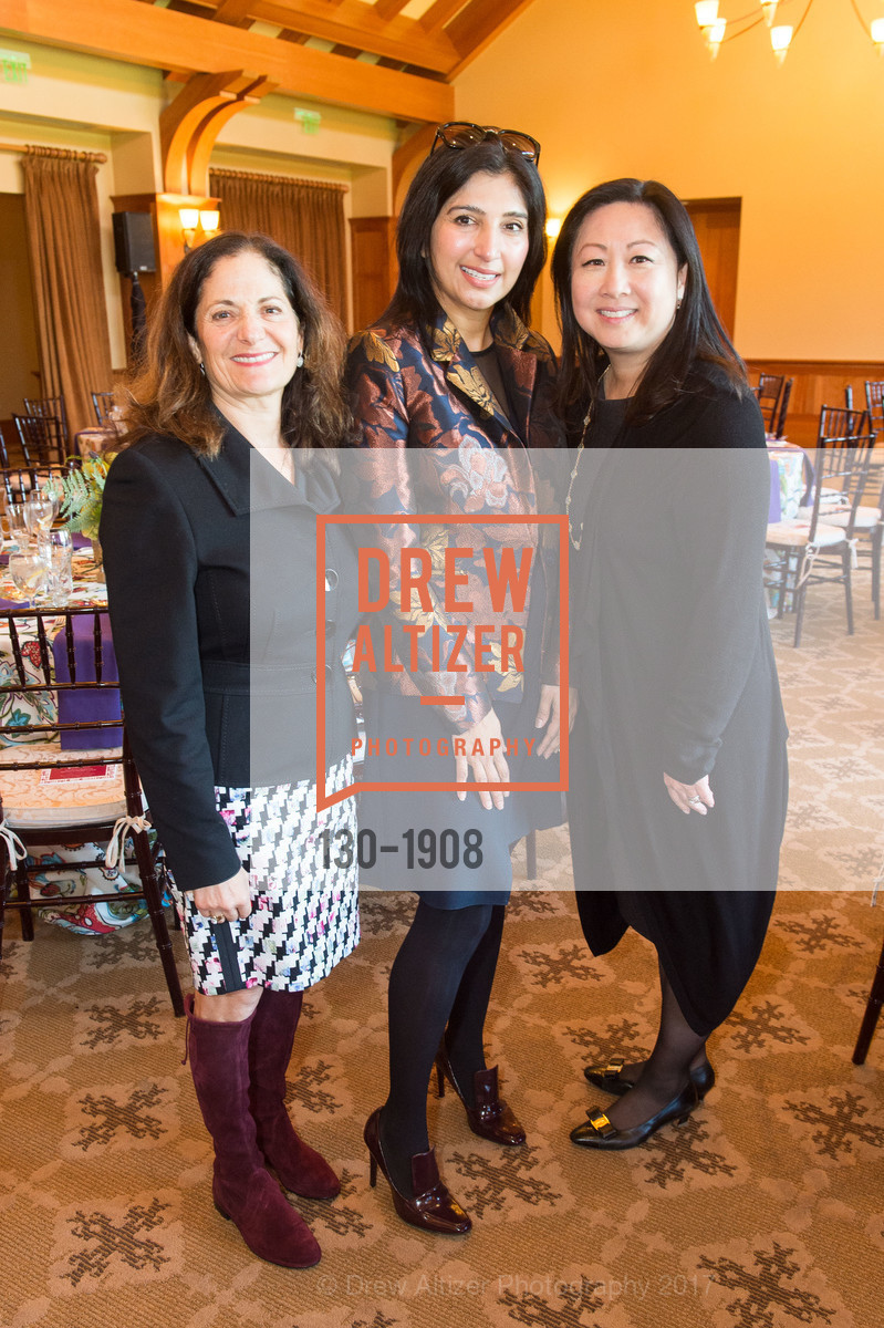 Phyllis Brock, Fouzel Dhebar, Catherine Park, Women's Health Lunch 2017, Sharon Heights Country Club, (main dining room). 900 Sand Hill Road Menlo Park, California 94025, January 31st, 2017, Photo #130-1908 Phyllis Brock, Fouzel Dhebar, Catherine Park, Photo #130-1908