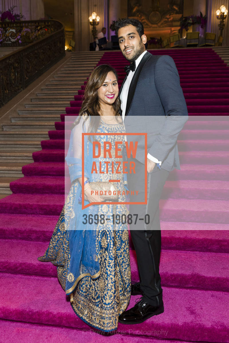 Nisha Baxi, Neel Mehta, San Francisco Symphony Opening Night Gala 2019, Davis Symphony. 201 Van Ness Ave, Photo #3698-19087-0 Nisha Baxi, Neel Mehta, Photo #3698-19087-0