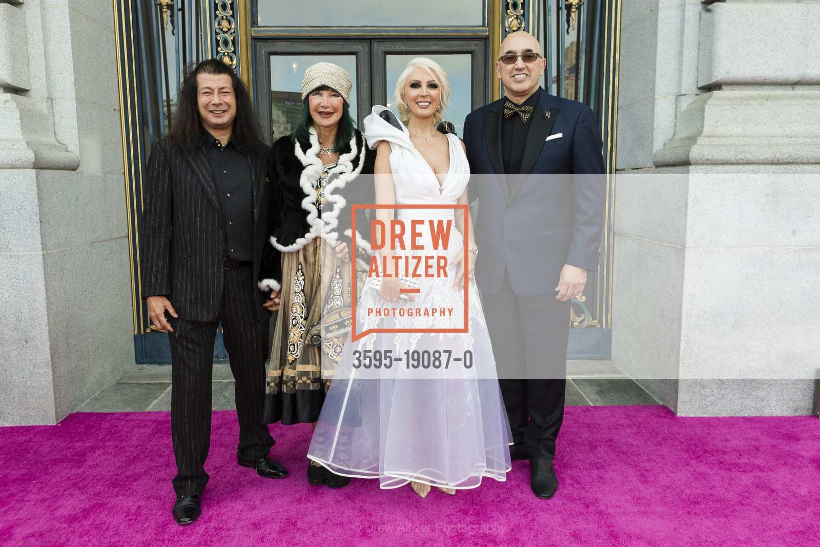 Dave Kong, Sheila Ash, Simone Derayeh, Alex Nazari, San Francisco Symphony Opening Night Gala 2019, Davis Symphony. 201 Van Ness Ave, Photo #3595-19087-0 Dave Kong, Sheila Ash, Simone Derayeh, Alex Nazari, Photo #3595-19087-0