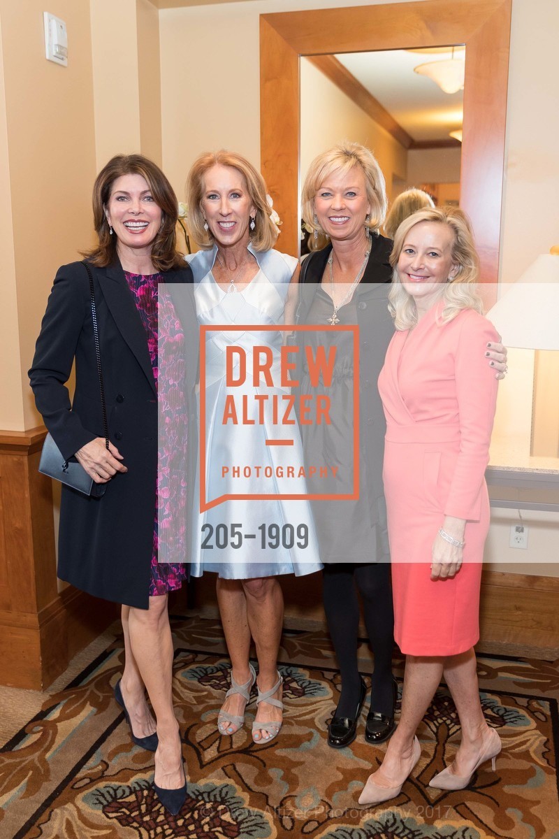 Karen Lott, Mikey Hoag, Tina Bono, Debbie Robbins, Part the Cloud Luncheon, Sharon Heights Golf & Country Club. 2900 Sand Hill Rd, February 1st, 2017, Photo #205-1909 Karen Lott, Mikey Hoag, Tina Bono, Debbie Robbins, Photo #205-1909