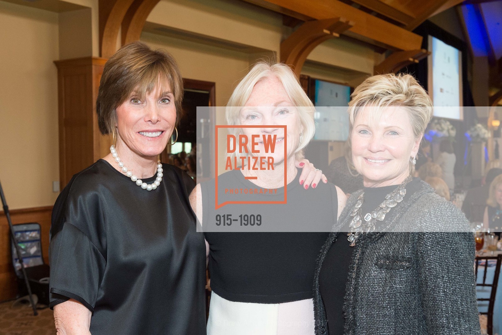 Lulu Frye, Bren Leisure, Cheryl Volckmann, Part the Cloud Luncheon, Sharon Heights Golf & Country Club. 2900 Sand Hill Rd, February 1st, 2017, Photo #915-1909 Lulu Frye, Bren Leisure, Cheryl Volckmann, Photo #915-1909
