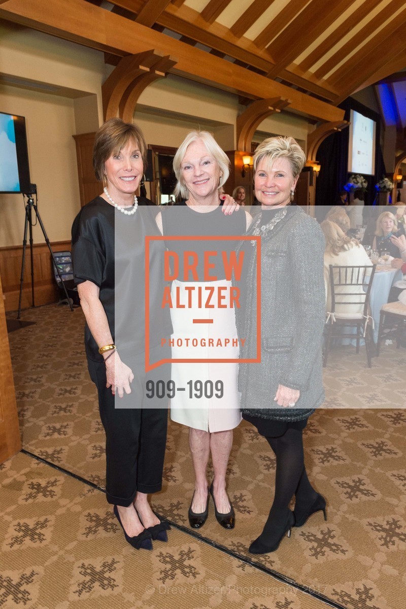 Lulu Frye, Bren Leisure, Cheryl Volckmann, Part the Cloud Luncheon, Sharon Heights Golf & Country Club. 2900 Sand Hill Rd, February 1st, 2017, Photo #909-1909 Lulu Frye, Bren Leisure, Cheryl Volckmann, Photo #909-1909