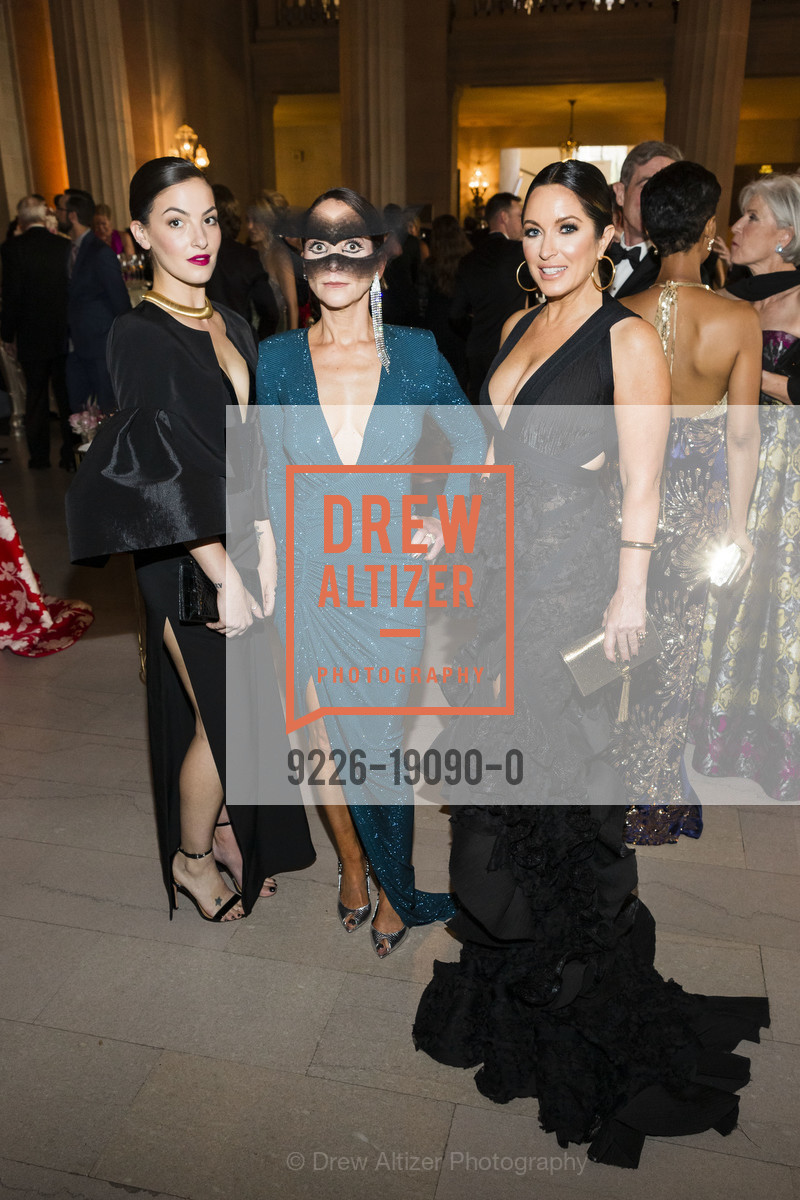 Chelsea Voudouris, Courtney Dallaire, Corey Hyde, San Francisco Opera Ball 2019, War Memorial Opera House, Photo #9226-19090-0 Chelsea Voudouris, Courtney Dallaire, Corey Hyde, Photo #9226-19090-0