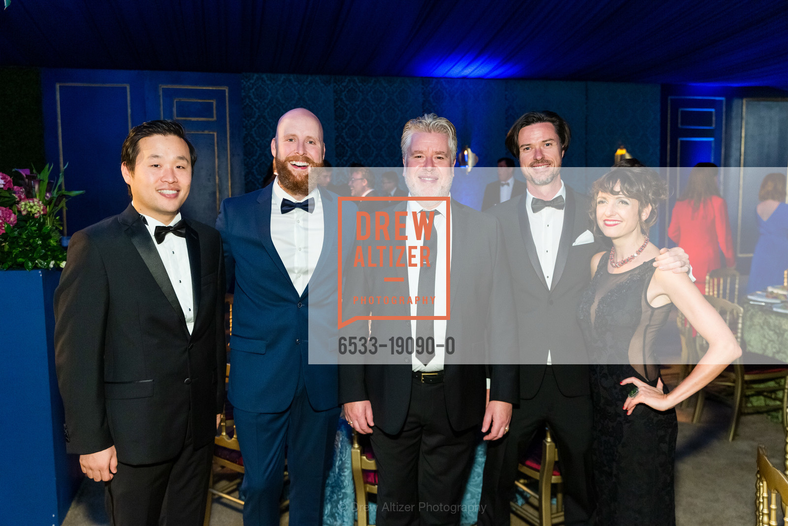 SeokJong Baek, Tim Mix, James Creswell, James Farrow, San Francisco Opera Ball 2019, War Memorial Opera House, Photo #6533-19090-0 SeokJong Baek, Tim Mix, James Creswell, James Farrow, Photo #6533-19090-0
