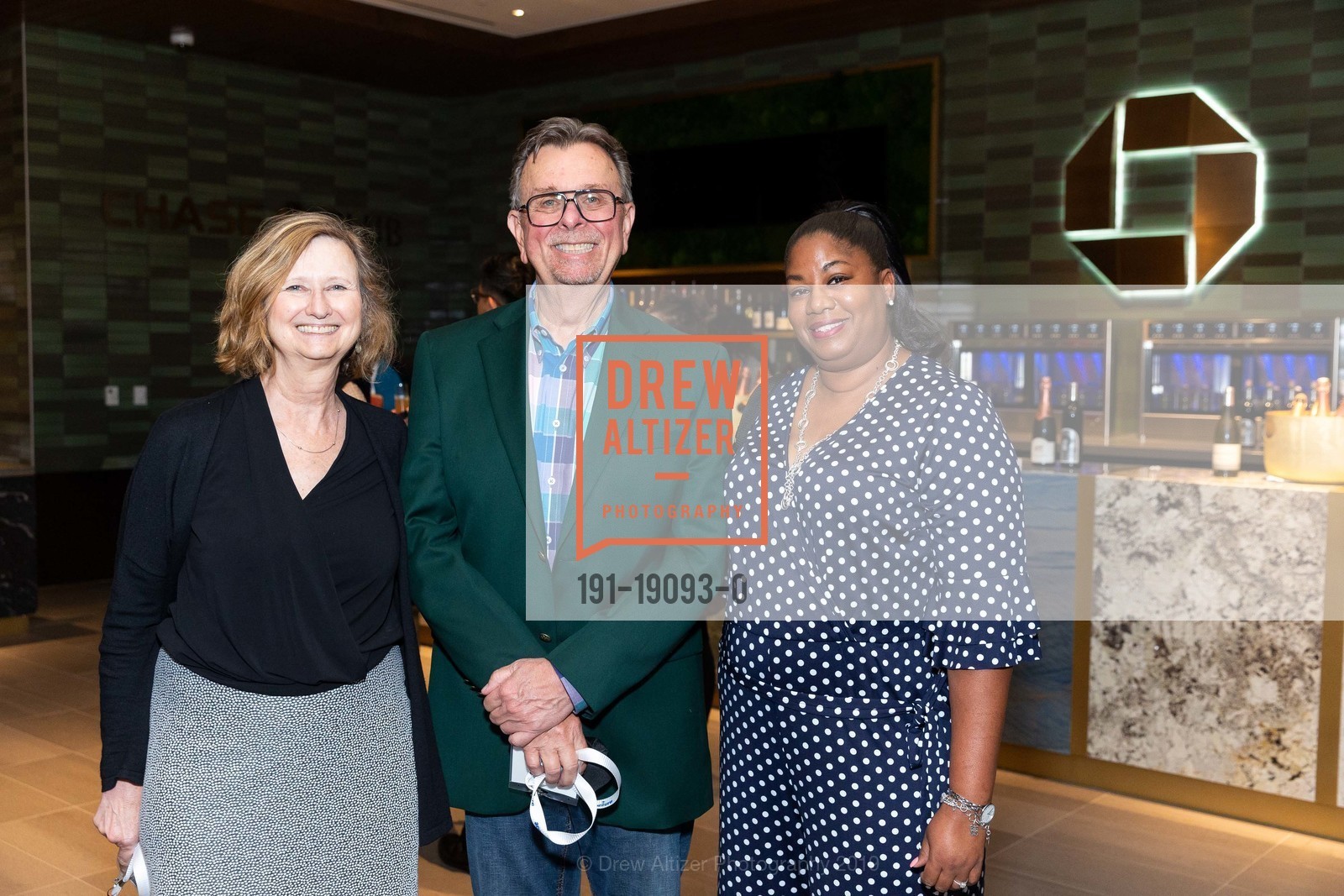 Kathy Conforti, Michael Tarelka, Zena Evans-Venison, The SF Chamber of Commerce Breakfast at Chase Center, San Francisco Home of the Golden State Warriors, Chase Center, September 4th, 2019, Photo #191-19093-0 Kathy Conforti, Michael Tarelka, Zena Evans-Venison, Photo #191-19093-0