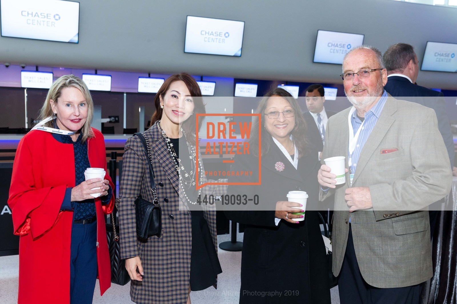Kimberly Martinson, Delphine Tso, Jennifer Pollard, Paul Richards, The SF Chamber of Commerce Breakfast at Chase Center, San Francisco Home of the Golden State Warriors, Chase Center, September 4th, 2019, Photo #440-19093-0 Kimberly Martinson, Delphine Tso, Jennifer Pollard, Paul Richards, Photo #440-19093-0