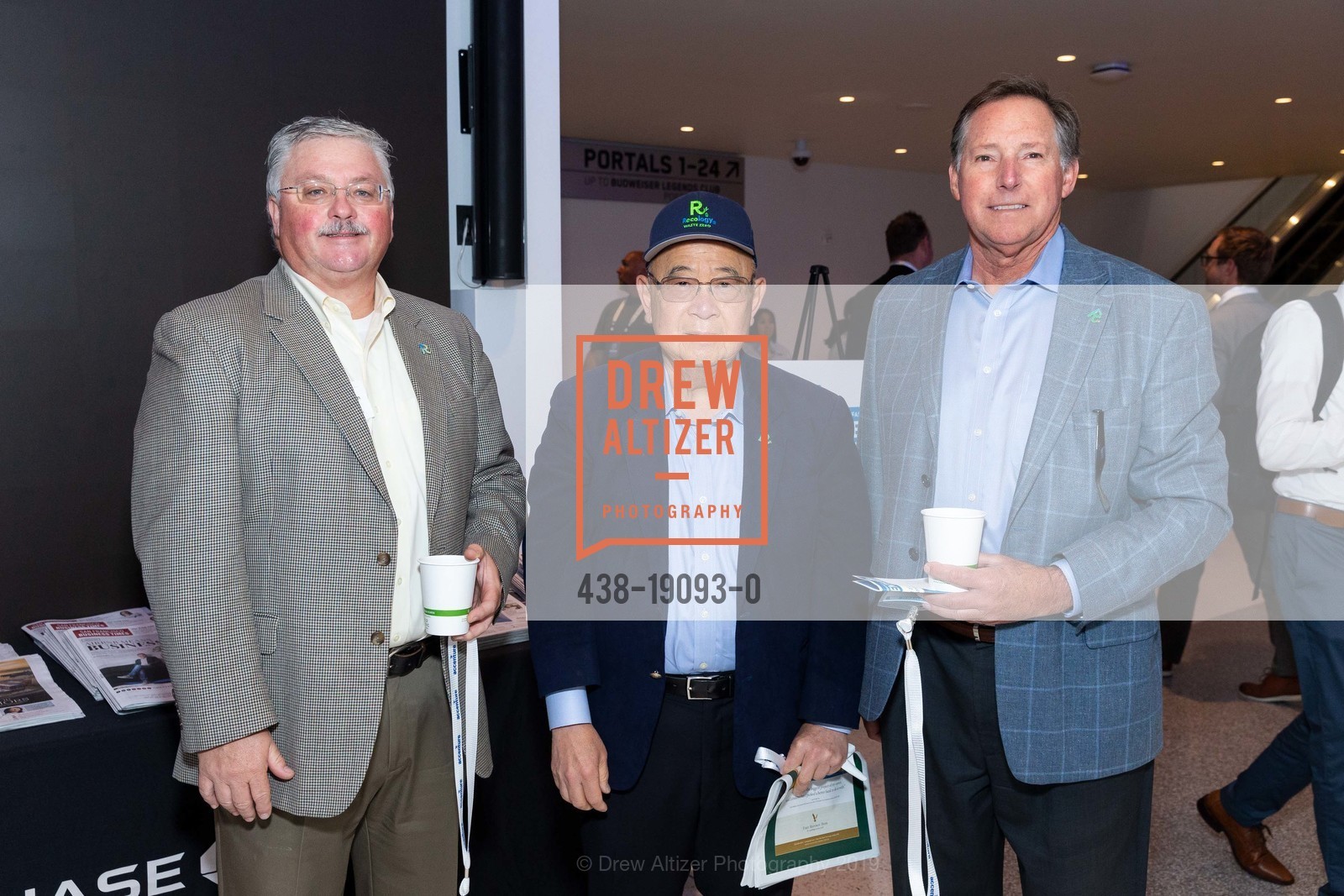 Maurice Quillen, Dennis Wu, Mark Arsenault, The SF Chamber of Commerce Breakfast at Chase Center, San Francisco Home of the Golden State Warriors, Chase Center, September 4th, 2019, Photo #438-19093-0 Maurice Quillen, Dennis Wu, Mark Arsenault, Photo #438-19093-0