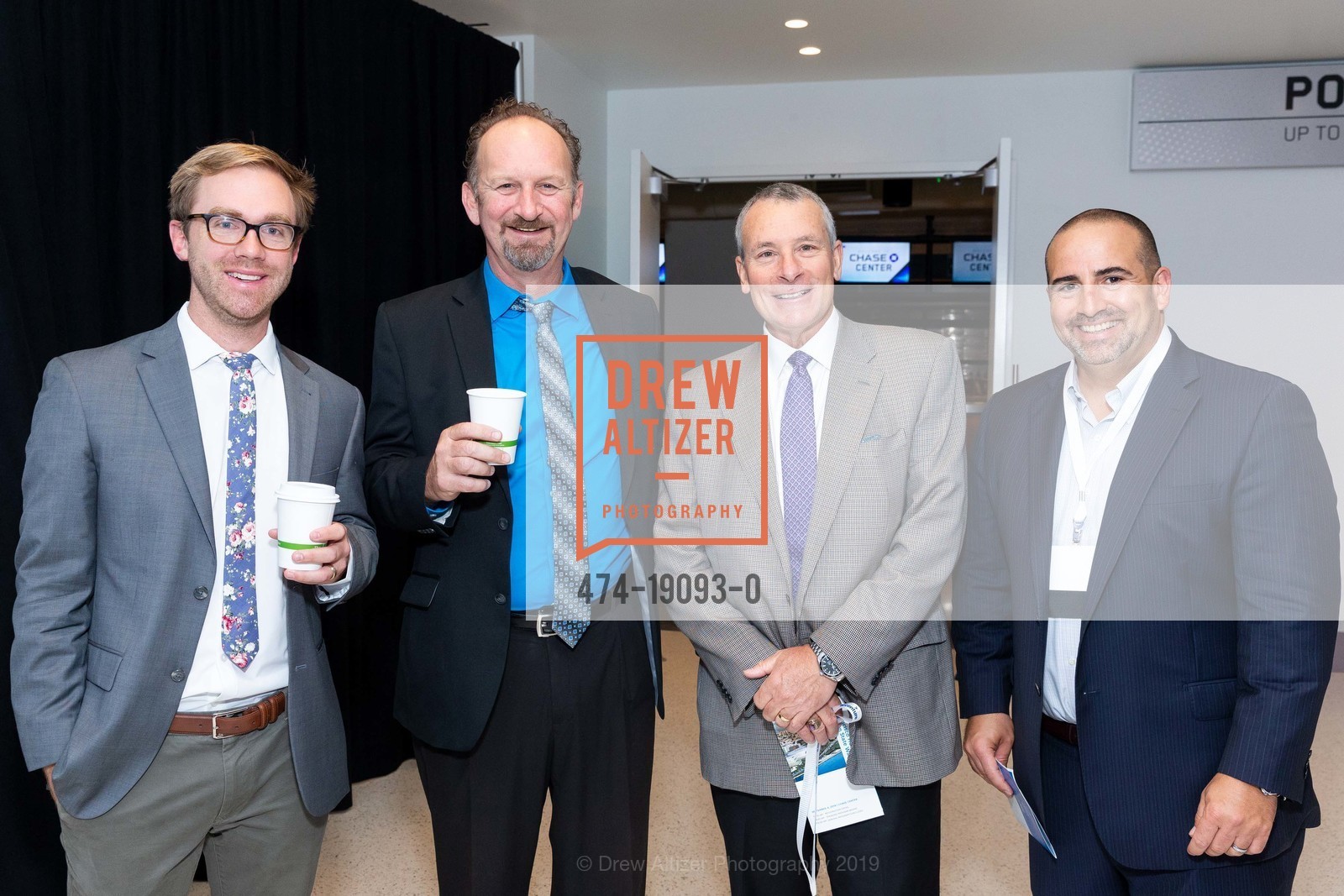 Cody Martin, John Benjamin, Steve Mayer, Josh Jacob, The SF Chamber of Commerce Breakfast at Chase Center, San Francisco Home of the Golden State Warriors, Chase Center, September 4th, 2019, Photo #474-19093-0 Cody Martin, John Benjamin, Steve Mayer, Josh Jacob, Photo #474-19093-0