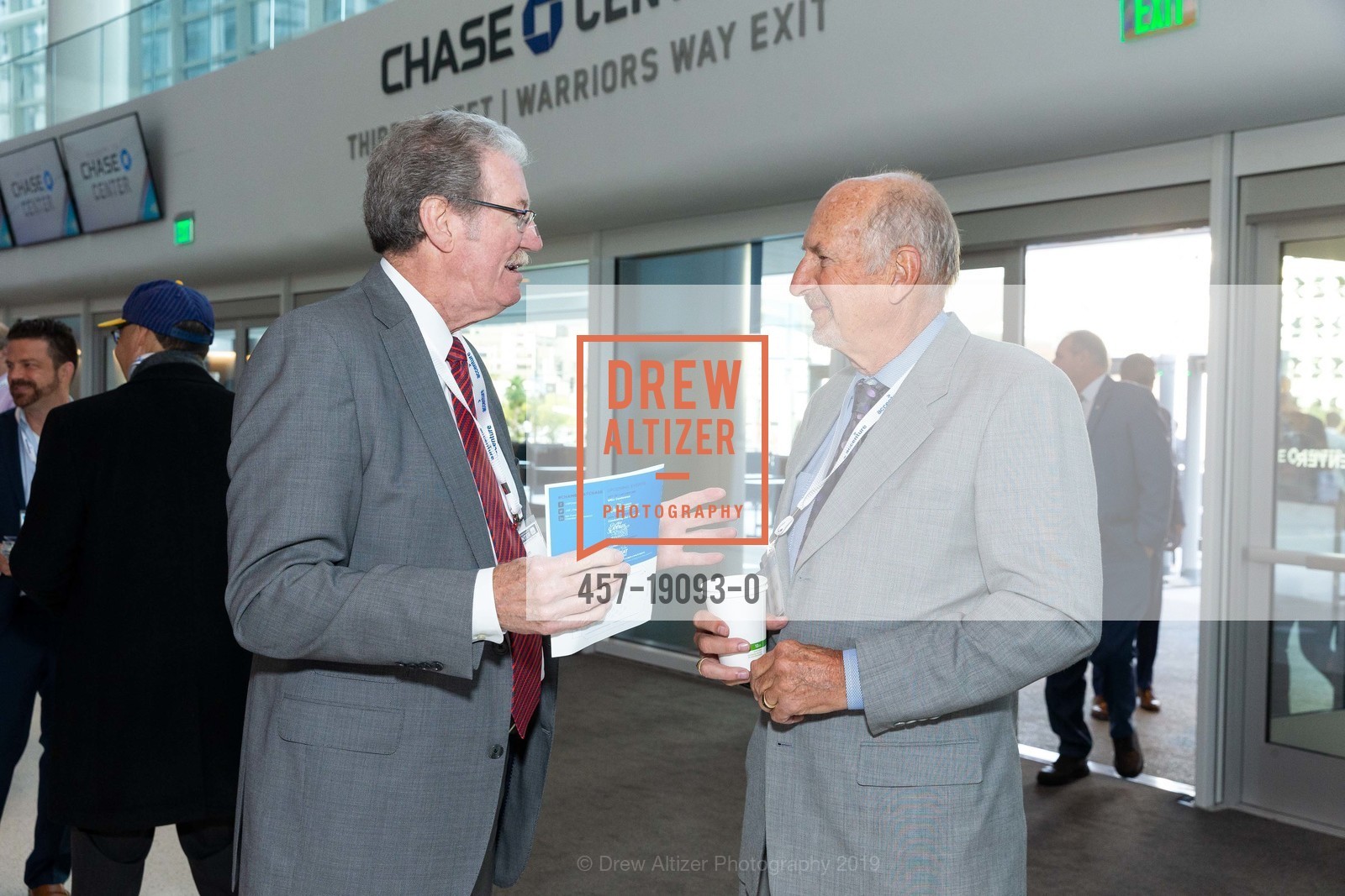 Jim Barnett, Karl Wustrack, The SF Chamber of Commerce Breakfast at Chase Center, San Francisco Home of the Golden State Warriors, Chase Center, September 4th, 2019, Photo #457-19093-0 Jim Barnett, Karl Wustrack, Photo #457-19093-0