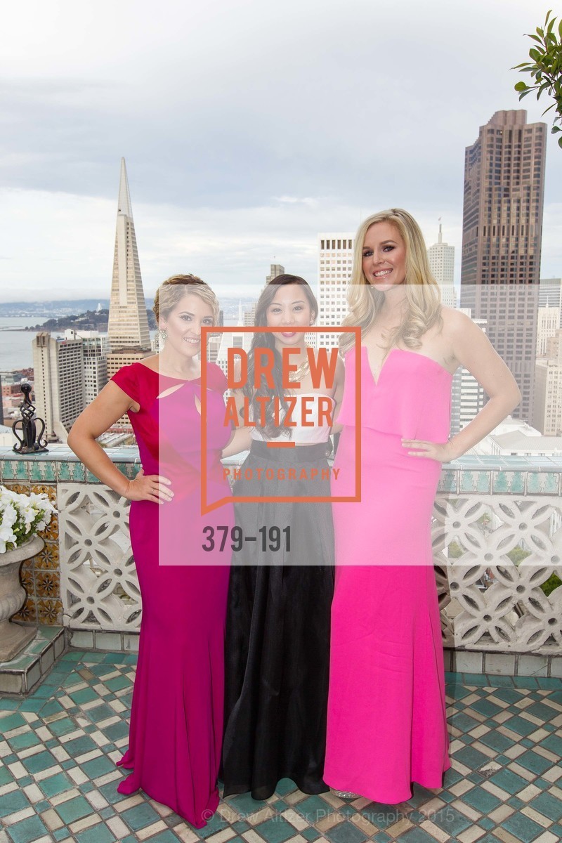 Christina Cardosa, Eileen Chou, Cambria Steel, Gucci & Vogue Dinner, Penthouse at the Fairmont San Francisco (950 Mason Street). Penthouse at the Fairmont San Francisco (950 Mason Street), . 950 Mason Street, June 28th, 2015, Photo #379-191 Christina Cardosa, Eileen Chou, Cambria Steel, Photo #379-191