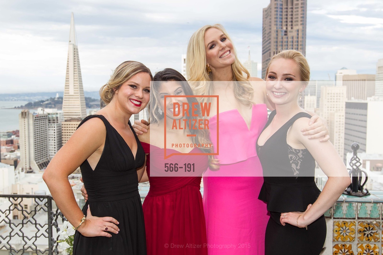 Dana Nicholson, Kavita Karode, Cambria Steel, Morgan Barnes, Spinsters of San Francisco Annual Ball 2015, Penthouse at the Fairmont San Francisco (950 Mason Street). 950 Mason Street, June 28th, 2015,Drew Altizer, Drew Altizer Photography, full-service agency, private events, San Francisco photographer, photographer california
