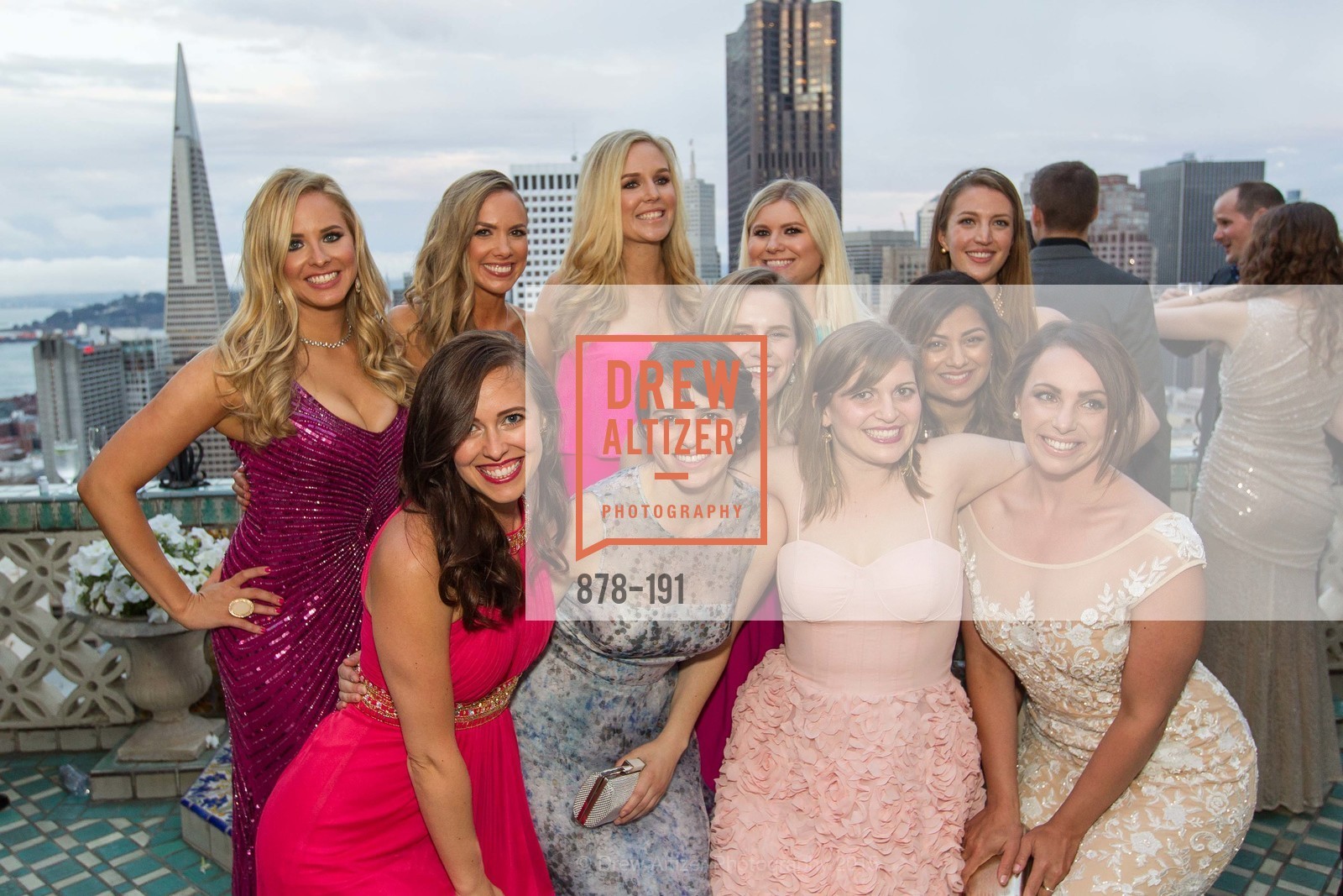 Elizabeth Sgarrella, Michelle Bertino, Bailey Douglass, Cambria Steel, Summer McCormick, Jonna Constantine, Priya Saiprasad, Julia Allyn, Genevieve Haight, Spinsters of San Francisco Annual Ball 2015, Penthouse at the Fairmont San Francisco (950 Mason Street). 950 Mason Street, June 28th, 2015,Drew Altizer, Drew Altizer Photography, full-service agency, private events, San Francisco photographer, photographer california