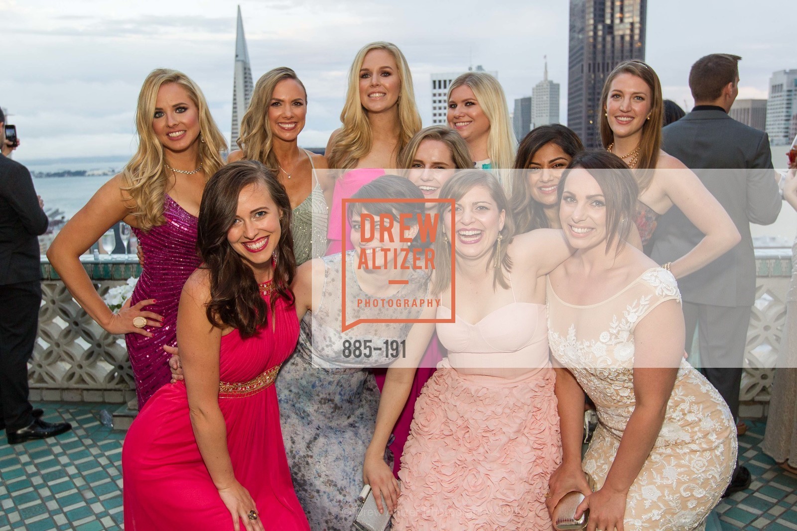Elizabeth Sgarrella, Michelle Bertino, Bailey Douglass, Cambria Steel, Summer McCormick, Jonna Constantine, Priya Saiprasad, Julia Allyn, Genevieve Haight, Spinsters of San Francisco Annual Ball 2015, Penthouse at the Fairmont San Francisco (950 Mason Street). 950 Mason Street, June 28th, 2015,Drew Altizer, Drew Altizer Photography, full-service agency, private events, San Francisco photographer, photographer california