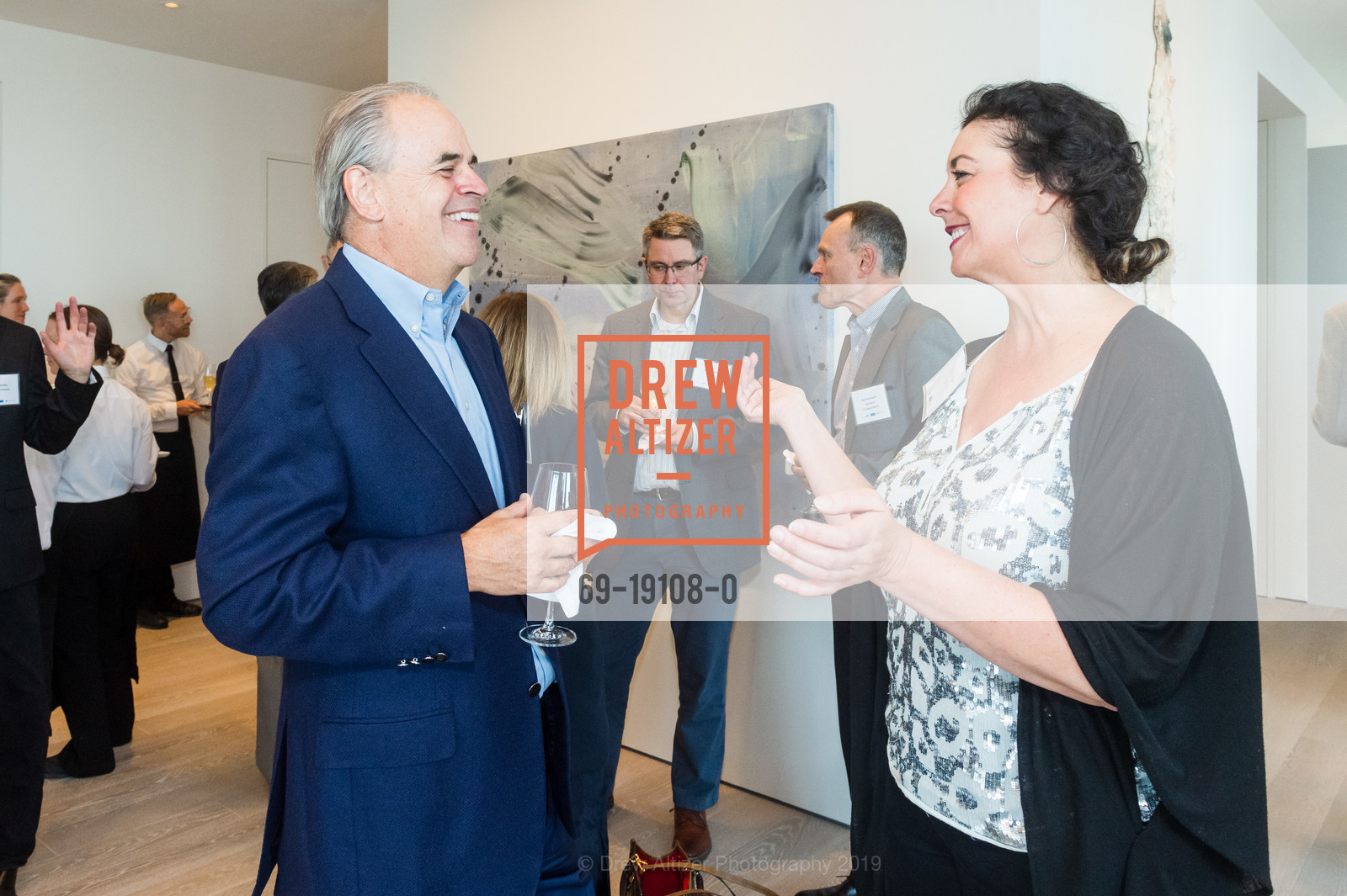 Walter Schmidt, Monica Riebli, 181 Fremont and City of Hope Host Reception for 2019 Spirit of Life Awardee Jeff Hoopes, 181 Fremont Residences, Penthouse. 181 Fremont Street, September 10th, 2019, Photo #69-19108-0 Walter Schmidt, Monica Riebli, Photo #69-19108-0