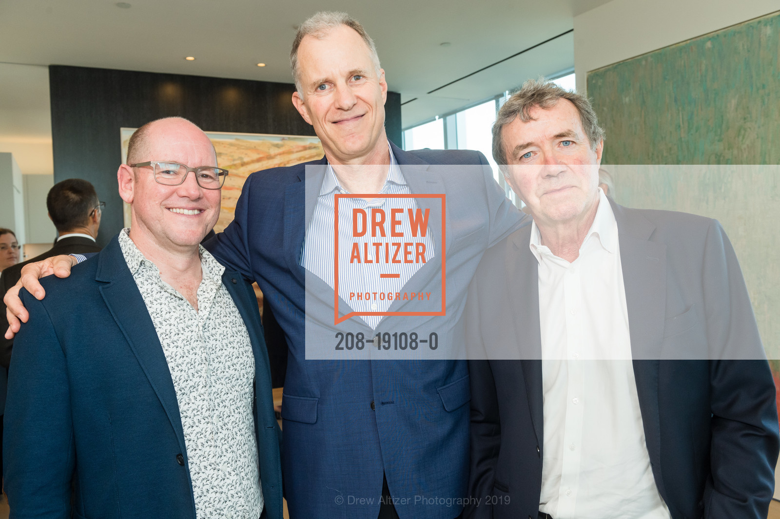 Alan Nudel, Michael Dennison, Sam Nef, 181 Fremont and City of Hope Host Reception for 2019 Spirit of Life Awardee Jeff Hoopes, 181 Fremont Residences, Penthouse. 181 Fremont Street, September 10th, 2019, Photo #208-19108-0 Alan Nudel, Michael Dennison, Sam Nef, Photo #208-19108-0