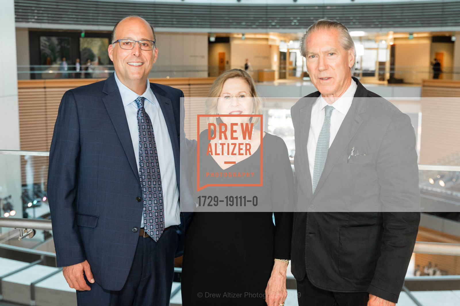Peter Oshman, Barbara Oshman, James Carpenter, New Stanford Hospital Donor Dinner 2019, Stanford Hospital. 500 Pasteur Drive, September 10th, 2019, Photo #1729-19111-0 Peter Oshman, Barbara Oshman, James Carpenter, Photo #1729-19111-0