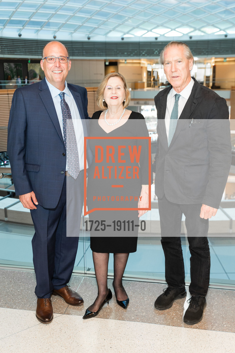 Peter Oshman, Barbara Oshman, James Carpenter, New Stanford Hospital Donor Dinner 2019, Stanford Hospital. 500 Pasteur Drive, September 10th, 2019, Photo #1725-19111-0 Peter Oshman, Barbara Oshman, James Carpenter, Photo #1725-19111-0