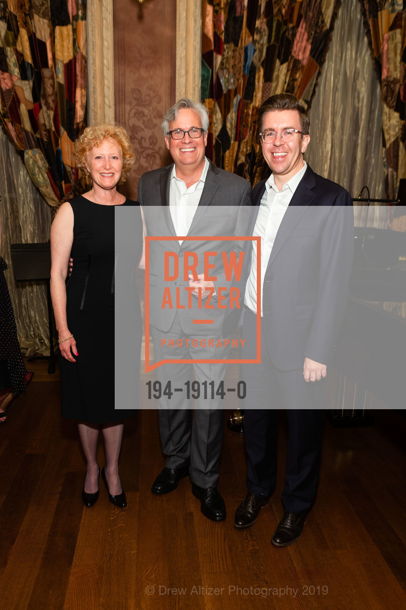 Carlyn Clause, William Burden, Matthew Piatt, Gordon and Ann Getty Host Merola Opera, Private Residence, September 10th, 2019, Photo #194-19114-0 Carlyn Clause, William Burden, Matthew Piatt, Photo #194-19114-0