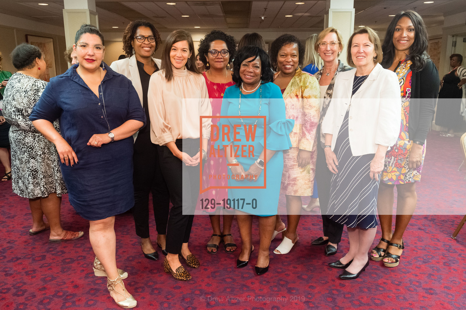 Elizabeth Barajas-Román, Paulette Senior, Cynthia Nimmo, Michelle Rebby, Ruby Bright, Latanya Mapp Frett, Roslyn Dawson Thompson, Felicia Davis, Women's Funding Network Conference and VIP Reception with Former President of Ireland Mary Robinson, Hotel Kabuki. 1625 Post Street, September 12th, 2019, Photo #129-19117-0 Elizabeth Barajas-Román, Paulette Senior, Cynthia Nimmo, Michelle Rebby, Ruby Bright, Latanya Mapp Frett, Roslyn Dawson Thompson, Felicia Davis, Photo #129-19117-0