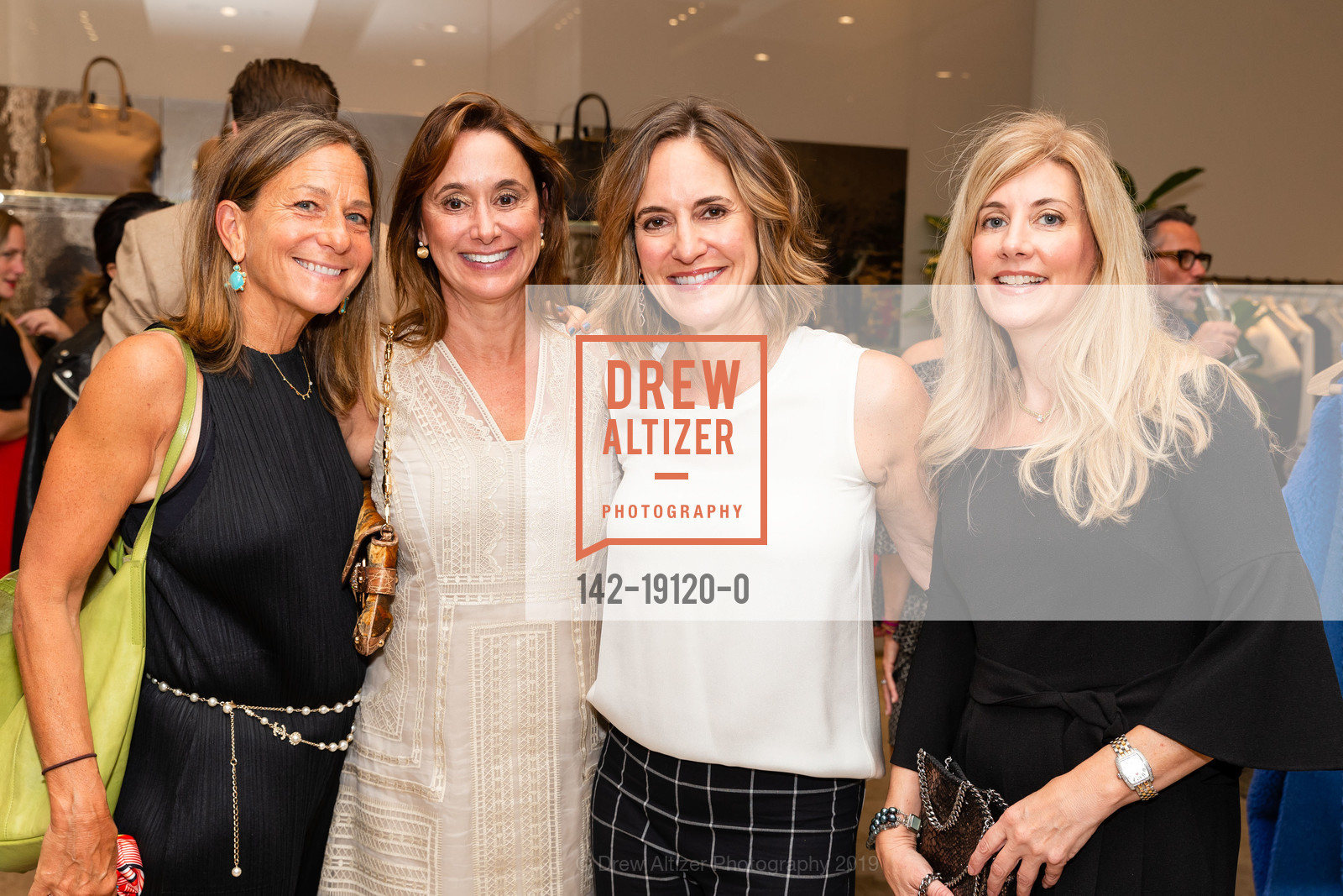 Marci Brand, Christy Swanson, Shari Fleming, Janie Haynes, SFMoMA x Max Mara In-Store Cocktail, Max Mara. 175 Post Street, September 11th, 2019, Photo #142-19120-0 Marci Brand, Christy Swanson, Shari Fleming, Janie Haynes, Photo #142-19120-0
