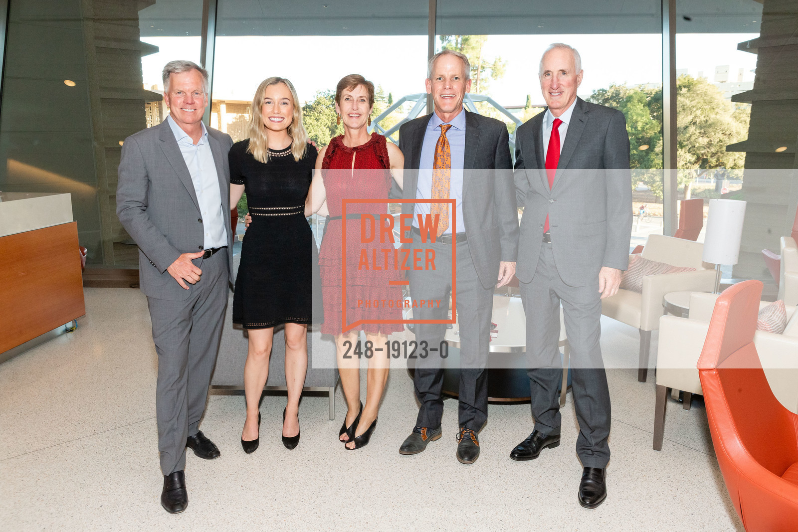 Ron Johnson, Lizzey Johnson, Helen Wilmot, Greg Davidson, John Levin, The New Stanford Hospital Donor Reception, Stanford Hospital. 500 Pasteur Drive, September 11th, 2019, Photo #248-19123-0 Ron Johnson, Lizzey Johnson, Helen Wilmot, Greg Davidson, John Levin, Photo #248-19123-0