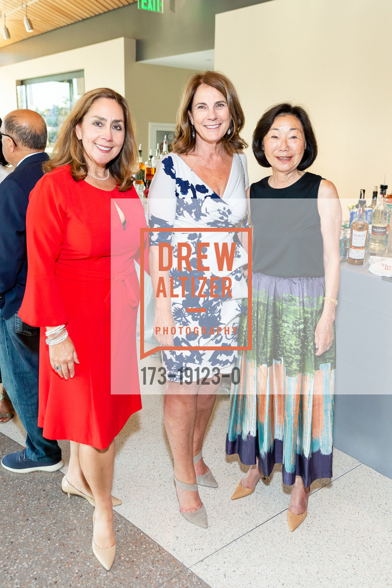 Naomi Chavez Peters, Carla Scheifly, Margaret Raffin, The New Stanford Hospital Donor Reception, Stanford Hospital. 500 Pasteur Drive, September 11th, 2019, Photo #173-19123-0 Naomi Chavez Peters, Carla Scheifly, Margaret Raffin, Photo #173-19123-0