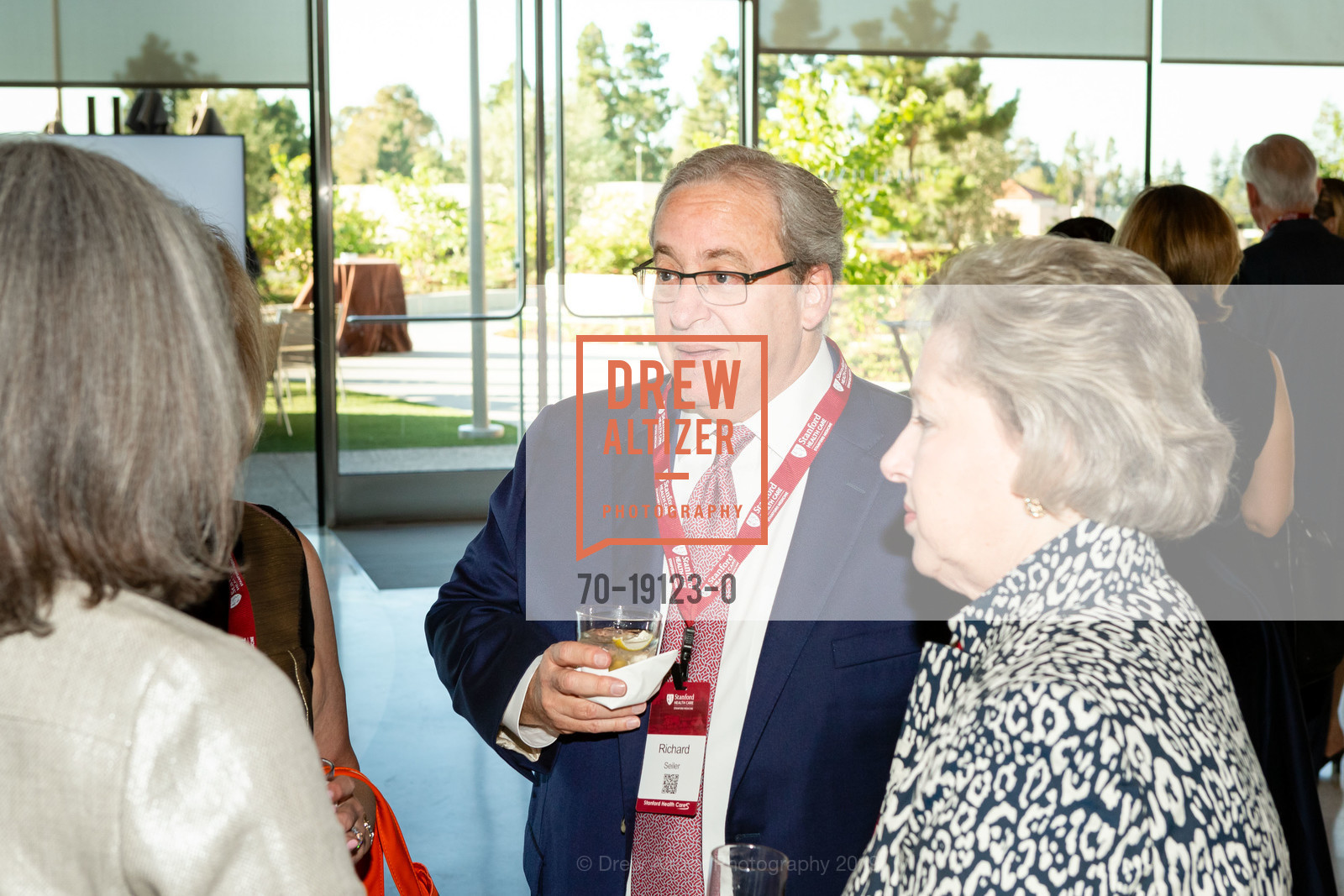 Richard Seiler, Carol Seiler Roberts, The New Stanford Hospital Donor Reception, Stanford Hospital. 500 Pasteur Drive, September 11th, 2019, Photo #70-19123-0 Richard Seiler, Carol Seiler Roberts, Photo #70-19123-0