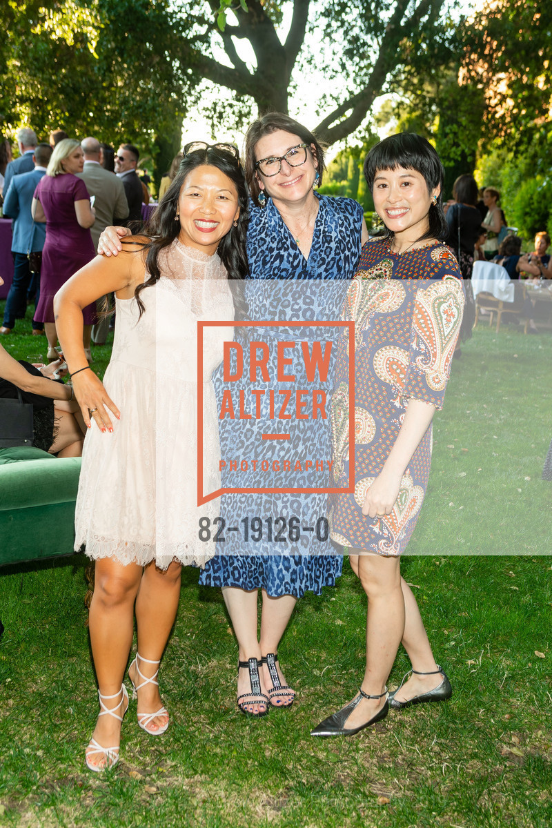 Minh Cannon, Lisa Ricci, Charmagne Kringstein, Filoli's Gala in the Garden 2019, Filoli Historic House & Gardens. 86 Cañada Road, September 13th, 2019, Photo #82-19126-0 Minh Cannon, Lisa Ricci, Charmagne Kringstein, Photo #82-19126-0