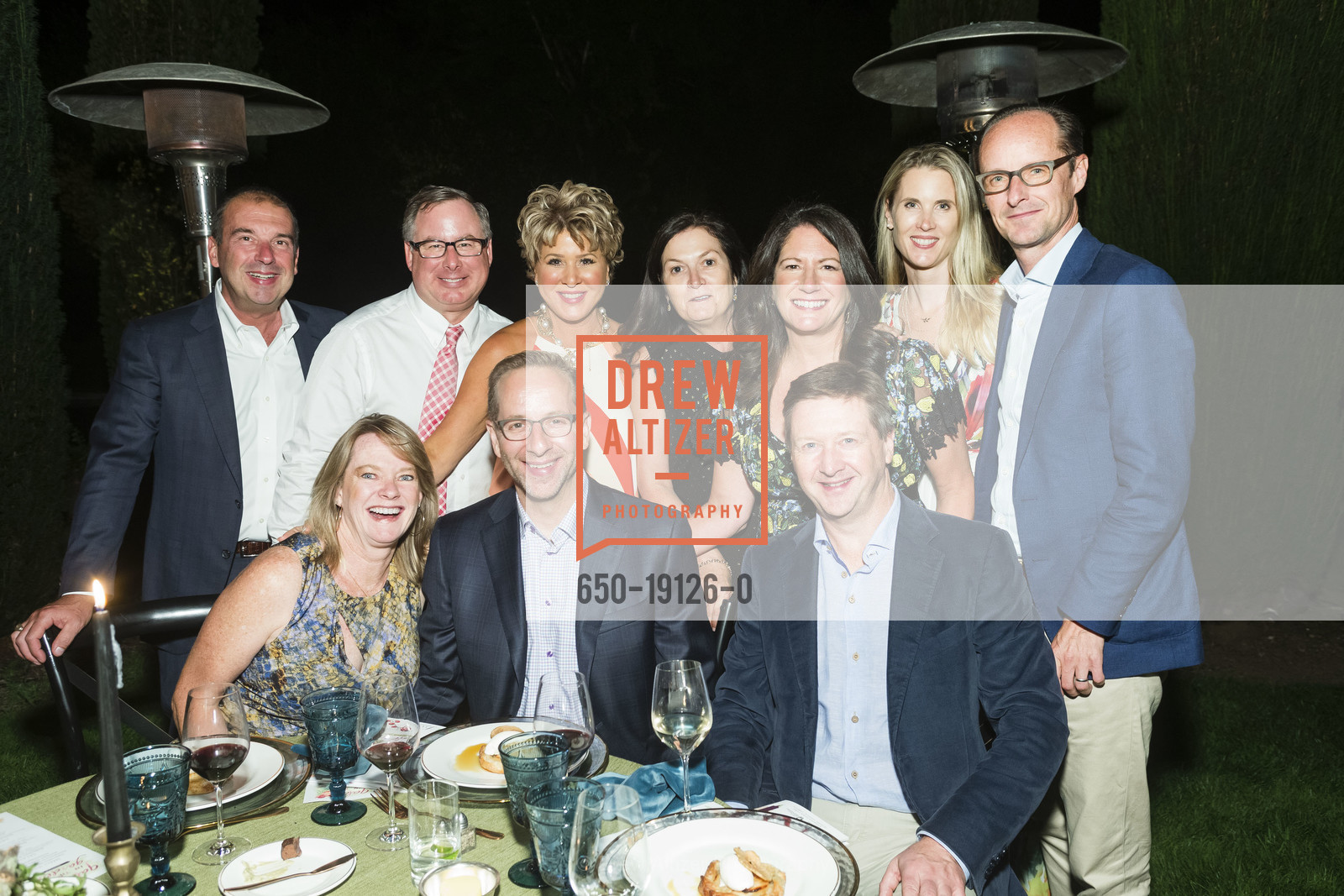 Charles Schembri, CJ Daley, Brenda Schembri, Stephanie Colbert-Howley, Carolyn Daley, Simone Nicholls, Matthew Nicholls, Filoli's Gala in the Garden 2019, Filoli Historic House & Gardens. 86 Cañada Road, Photo #650-19126-0 Charles Schembri, CJ Daley, Brenda Schembri, Stephanie Colbert-Howley, Carolyn Daley, Simone Nicholls, Matthew Nicholls, Photo #650-19126-0
