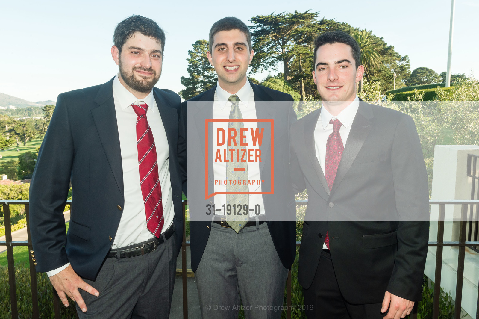 Brian Malouf, Chris Atkeson, Ryan Ward, Celebrating the Life of Alan Malouf, Olympic Club Lakeside. 599 CA-35, September 13th, 2019, Photo #31-19129-0 Brian Malouf, Chris Atkeson, Ryan Ward, Photo #31-19129-0