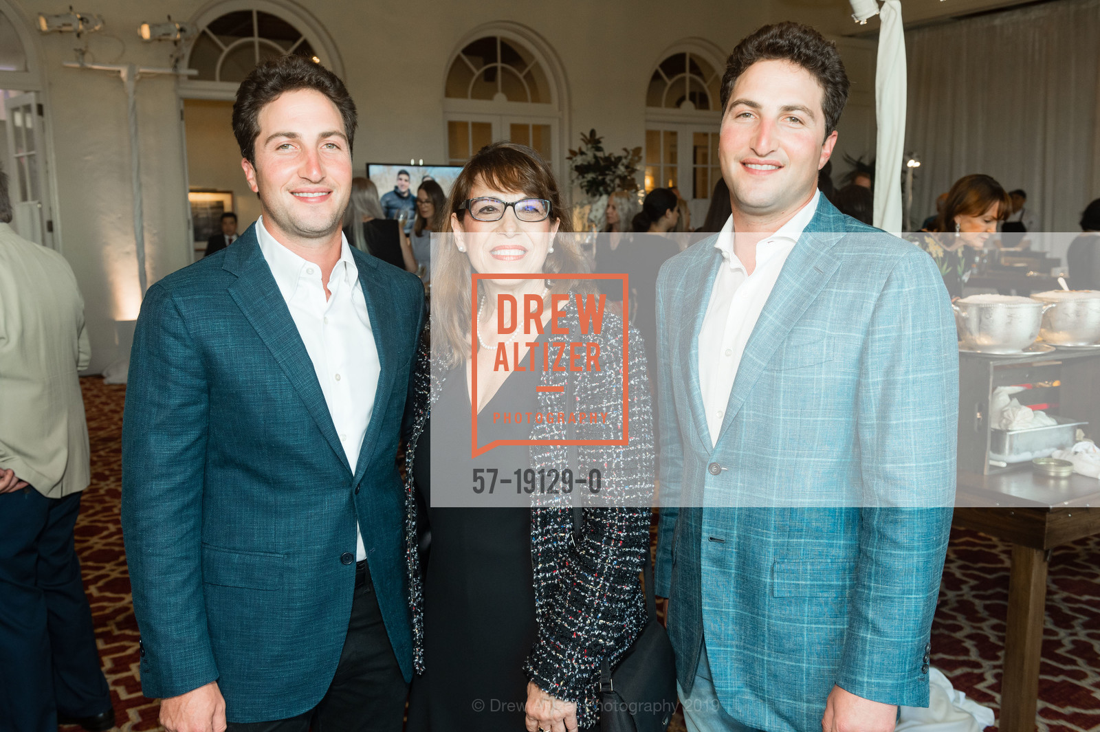 Matthew Goldman, Connie de Franco, Jason Goldman, Celebrating the Life of Alan Malouf, Olympic Club Lakeside. 599 CA-35, September 13th, 2019, Photo #57-19129-0 Matthew Goldman, Connie de Franco, Jason Goldman, Photo #57-19129-0
