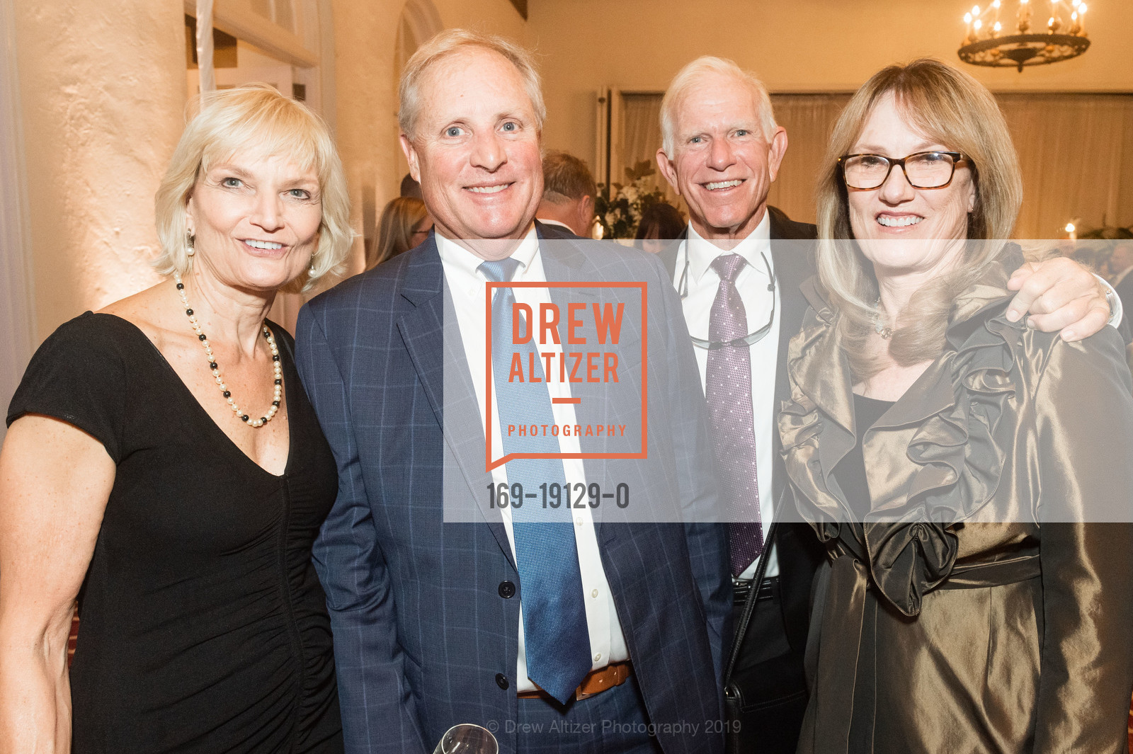 Ann Becker, Greg Becker, Randy Partin, Mary Turoff, Celebrating the Life of Alan Malouf, Olympic Club Lakeside. 599 CA-35, September 13th, 2019, Photo #169-19129-0 Ann Becker, Greg Becker, Randy Partin, Mary Turoff, Photo #169-19129-0
