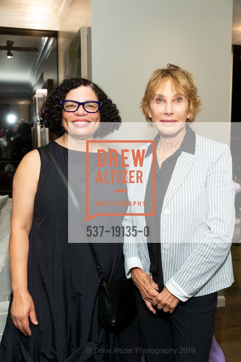 Lava Thomas, Susan Aulik, SF Advocacy for The National Museum of Women in the Arts "Surfacing Histories Sculpting Memories" Exhibition VIP Opening, CCA Hubbell St Gallery. 161 Hubbell Street, September 12th, 2019, Photo #537-19135-0 Lava Thomas, Susan Aulik, Photo #537-19135-0