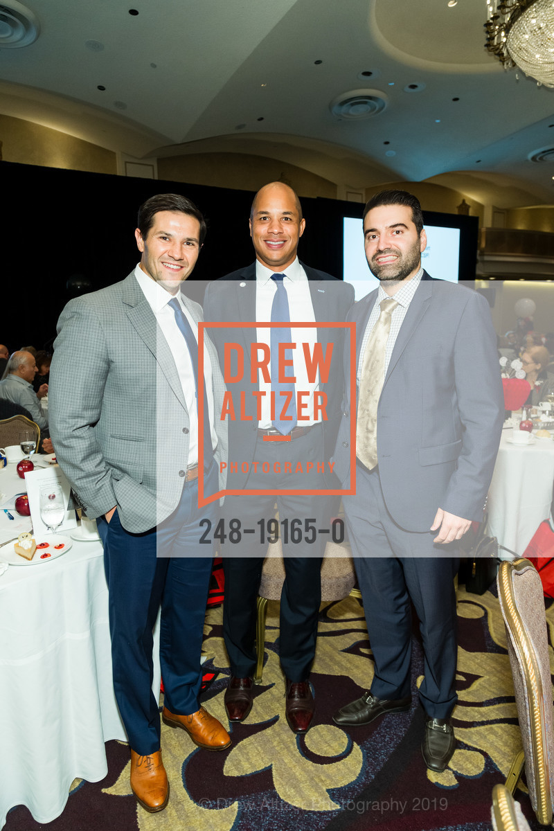 Patrick Downs, Sean Peake, Alex Bastien, CCSF Annual Basic Skills Benefit Luncheon 2019, Fairmont Hotel SF. 950 Mason St, September 17th, 2019, Photo #248-19165-0 Patrick Downs, Sean Peake, Alex Bastien, Photo #248-19165-0