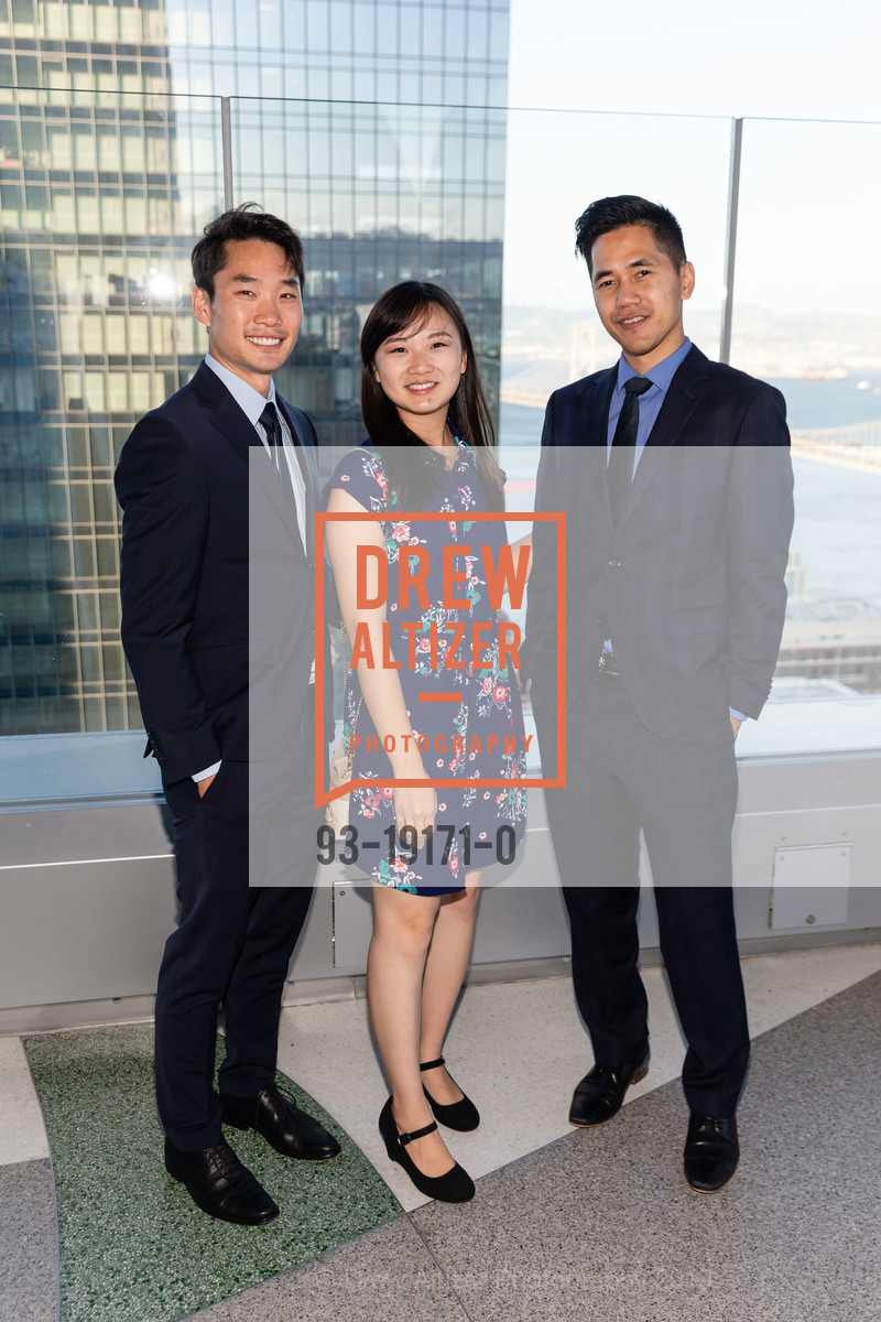 Andrew Park, Selina Oh, Kenny Dinh, 181 Fremont Hosts 2019 Wilkes Bashford Fundraiser, 181 Fremont Residences, Club Level, 39th Floor. 181 Fremont Street, September 18th, 2019, Photo #93-19171-0 Andrew Park, Selina Oh, Kenny Dinh, Photo #93-19171-0