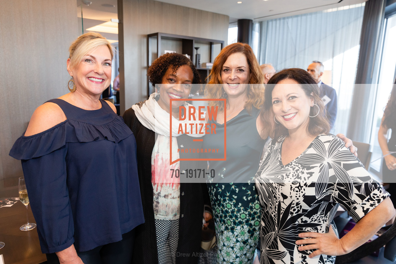 Laura Hayes, Susan Brown, Leslie Goldstein, Amy Tolbert, 181 Fremont Hosts 2019 Wilkes Bashford Fundraiser, 181 Fremont Residences, Club Level, 39th Floor. 181 Fremont Street, September 18th, 2019, Photo #70-19171-0 Laura Hayes, Susan Brown, Leslie Goldstein, Amy Tolbert, Photo #70-19171-0