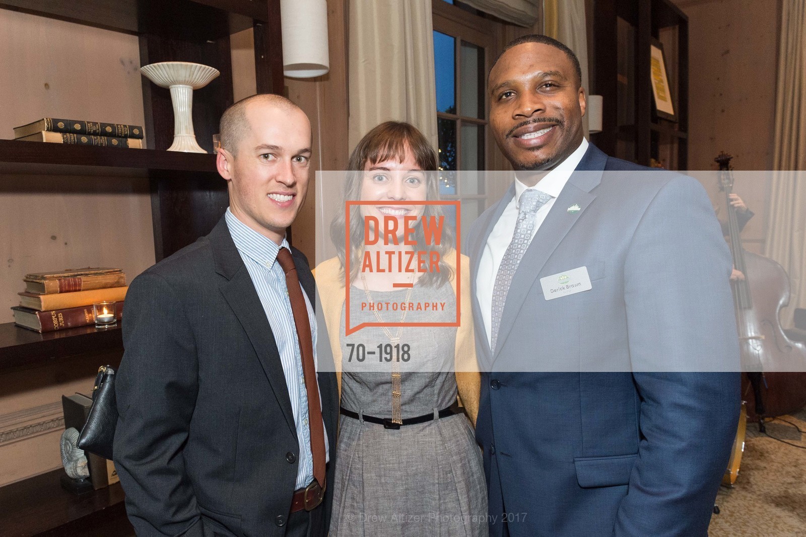 Paul Gallagher, Heather Brewer, Derick Brown, The 29th Annual Guardsmen Celebrity Dinner & Sports Auction, Fairmont Hotel. 950 Mason St, February 9th, 2017, Photo #70-1918 Paul Gallagher, Heather Brewer, Derick Brown, Photo #70-1918