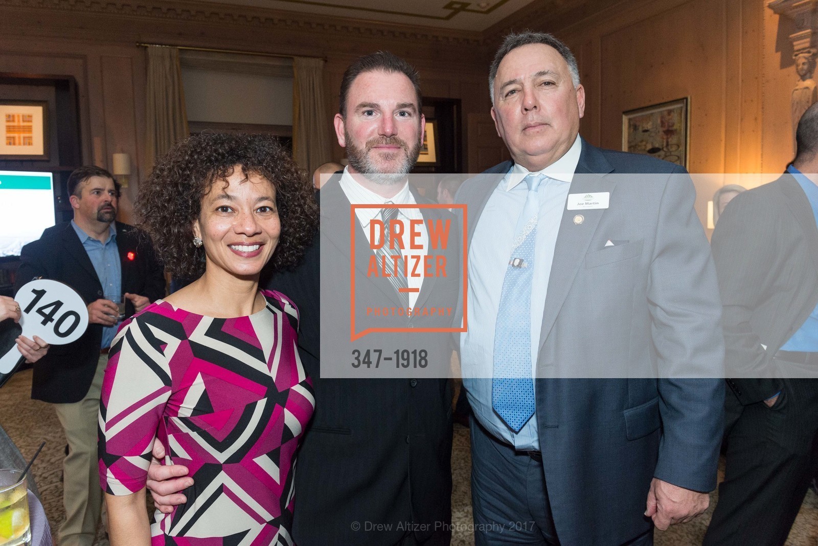 Licha Zuber, George Zuber, Joe Martin, The 29th Annual Guardsmen Celebrity Dinner & Sports Auction, Fairmont Hotel. 950 Mason St, February 9th, 2017, Photo #347-1918 Licha Zuber, George Zuber, Joe Martin, Photo #347-1918
