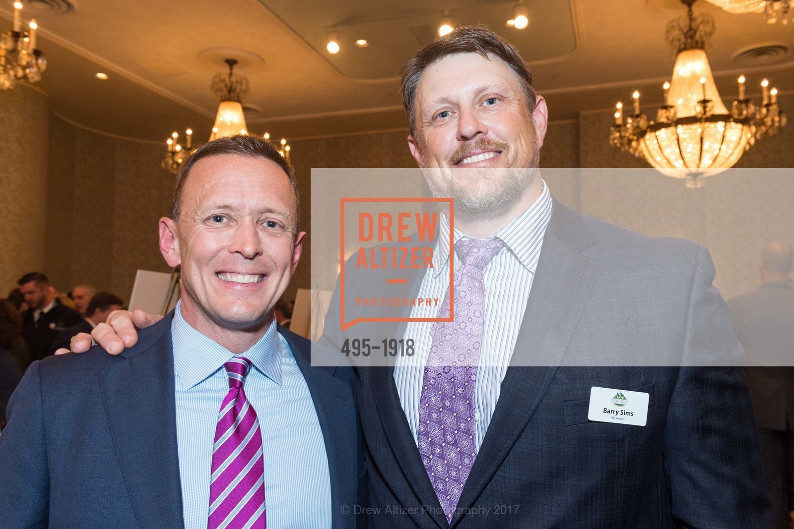 Phil Schubert, Barry Simm, The 29th Annual Guardsmen Celebrity Dinner & Sports Auction, Fairmont Hotel. 950 Mason St, February 9th, 2017, Photo #495-1918 Phil Schubert, Barry Simm, Photo #495-1918