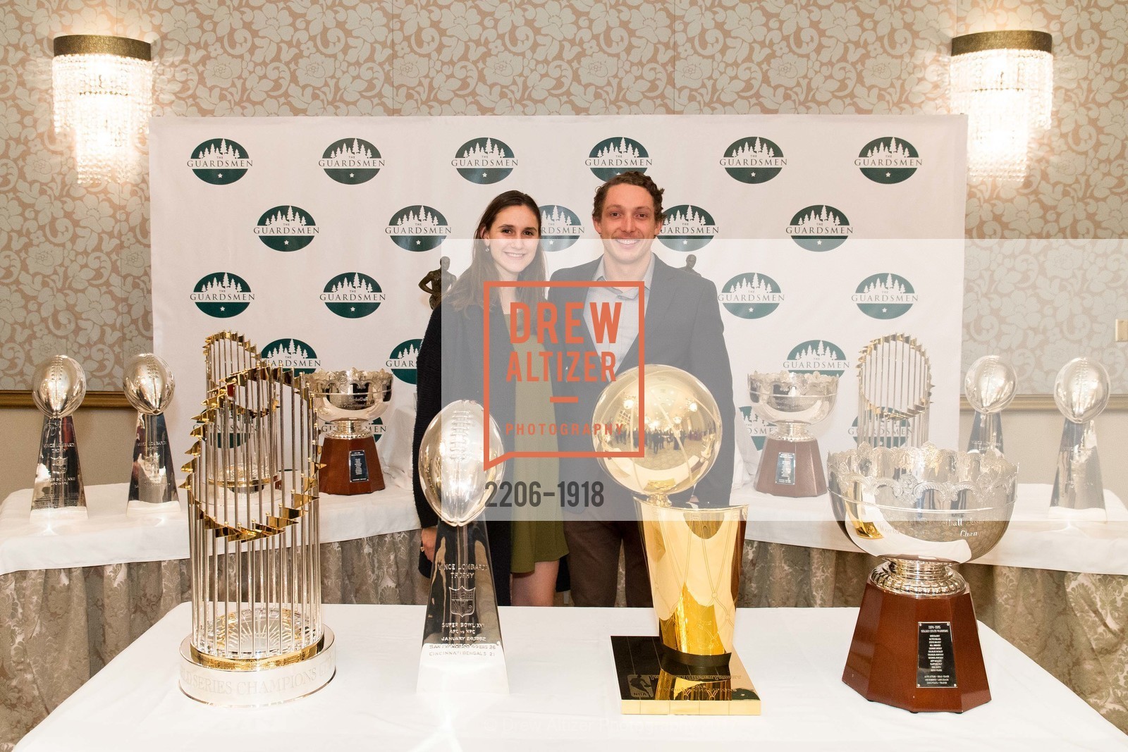 Justin Slade, Kayla Hilterman, The 29th Annual Guardsmen Celebrity Dinner & Sports Auction, Fairmont Hotel. 950 Mason St, February 9th, 2017, Photo #2206-1918 Justin Slade, Kayla Hilterman, Photo #2206-1918